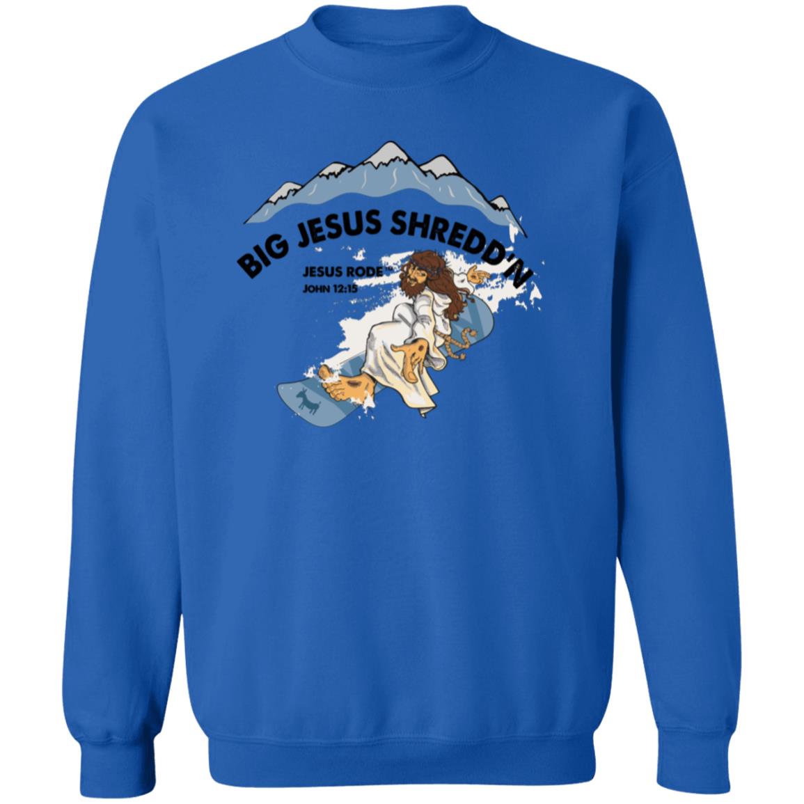 Shredd'n Jesus - Men/Women Unisex Crewneck Sweatshirt