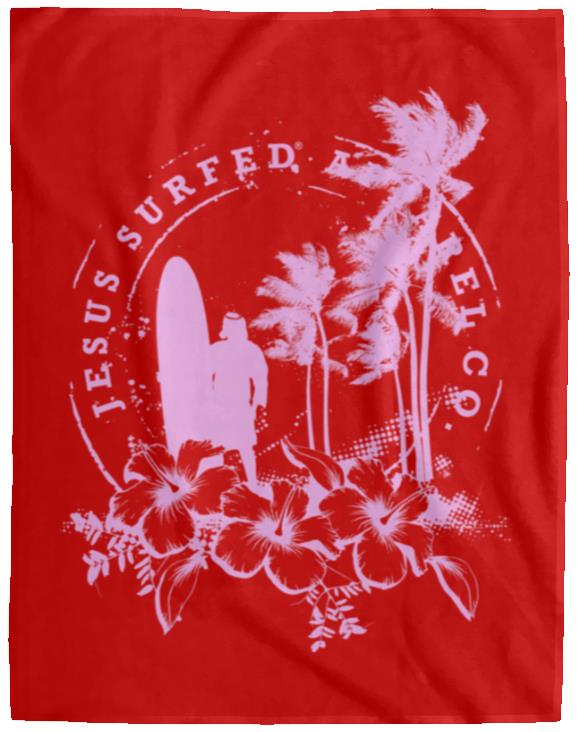 Jesus Surfed Apparel - Cozy Plush Fleece Blanket - 60x80