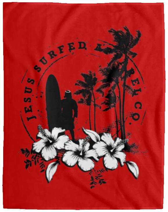Jesus Surfed Apparel - Cozy Plush Fleece Blanket - 60x80