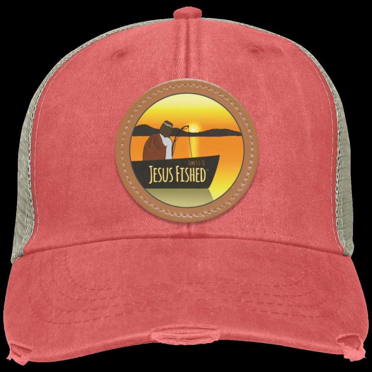Cast the Line - Distressed Ollie Cap - Circle Patch