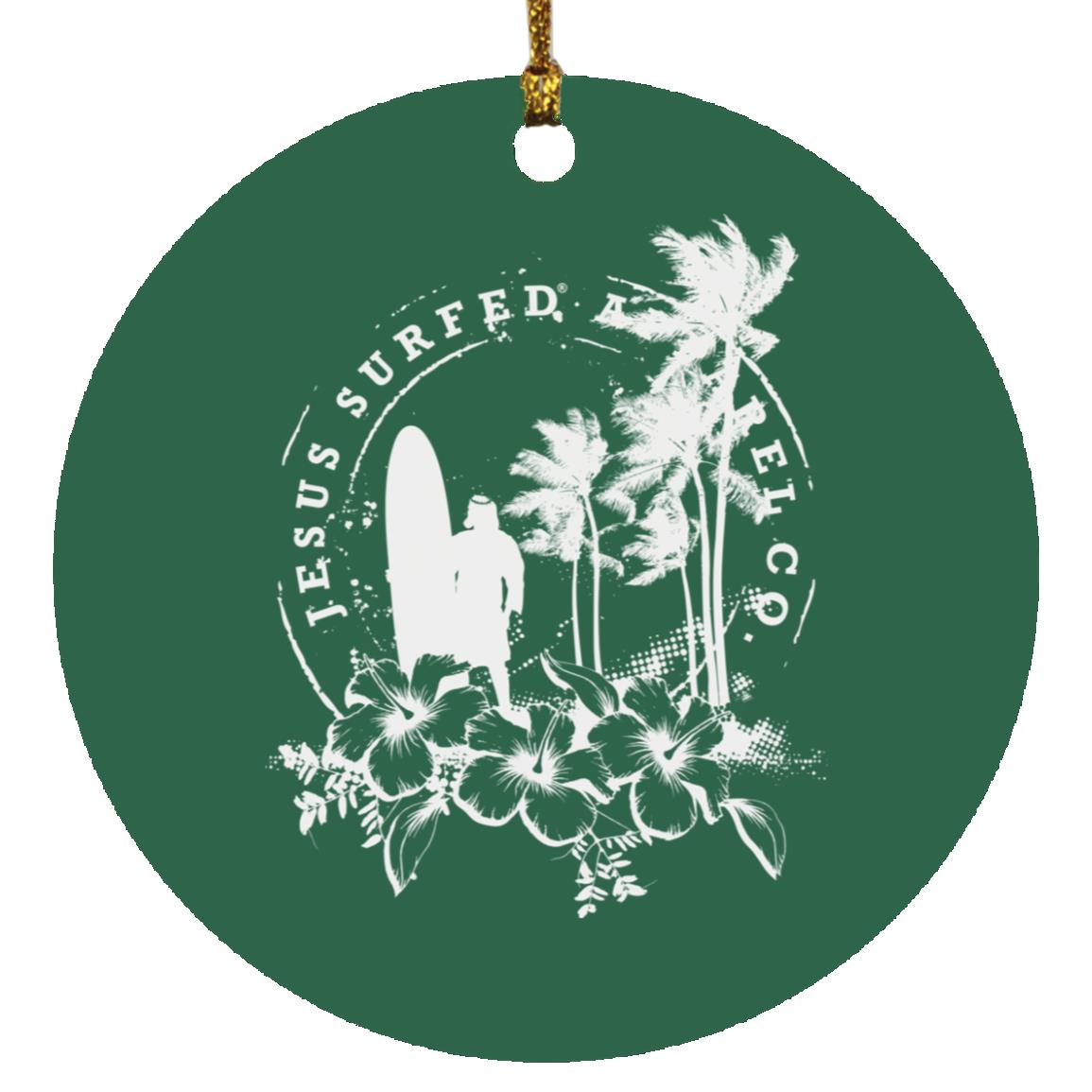 Jesus Surfed Apparel - Circle Ornament
