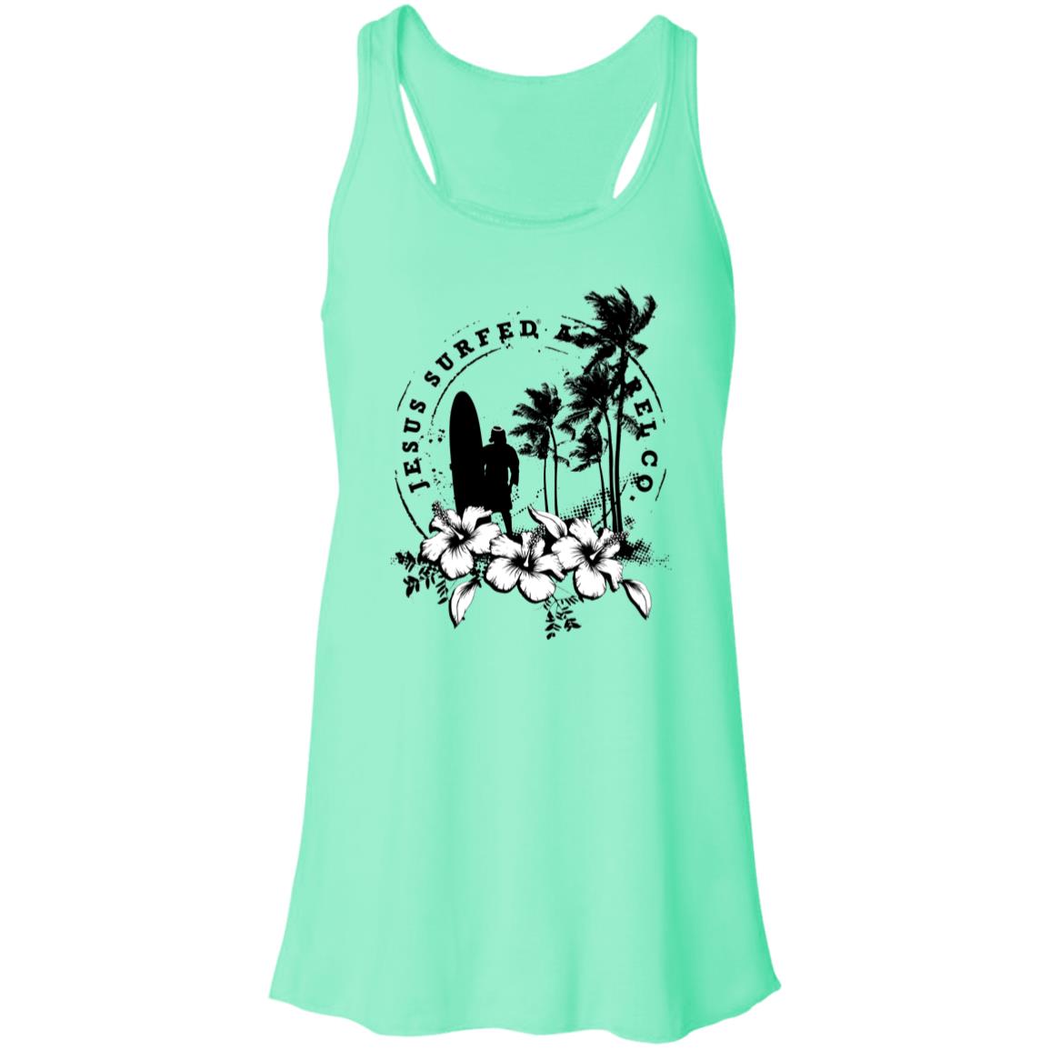 Jesus Surfed Apparel - Women's Flowy Racerback Tank