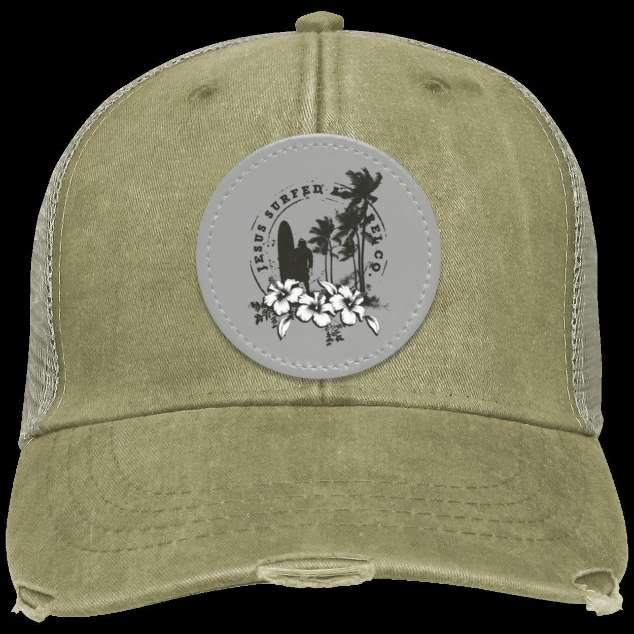 Jesus Surfed Apparel - Distressed Ollie Cap - Circle Patch