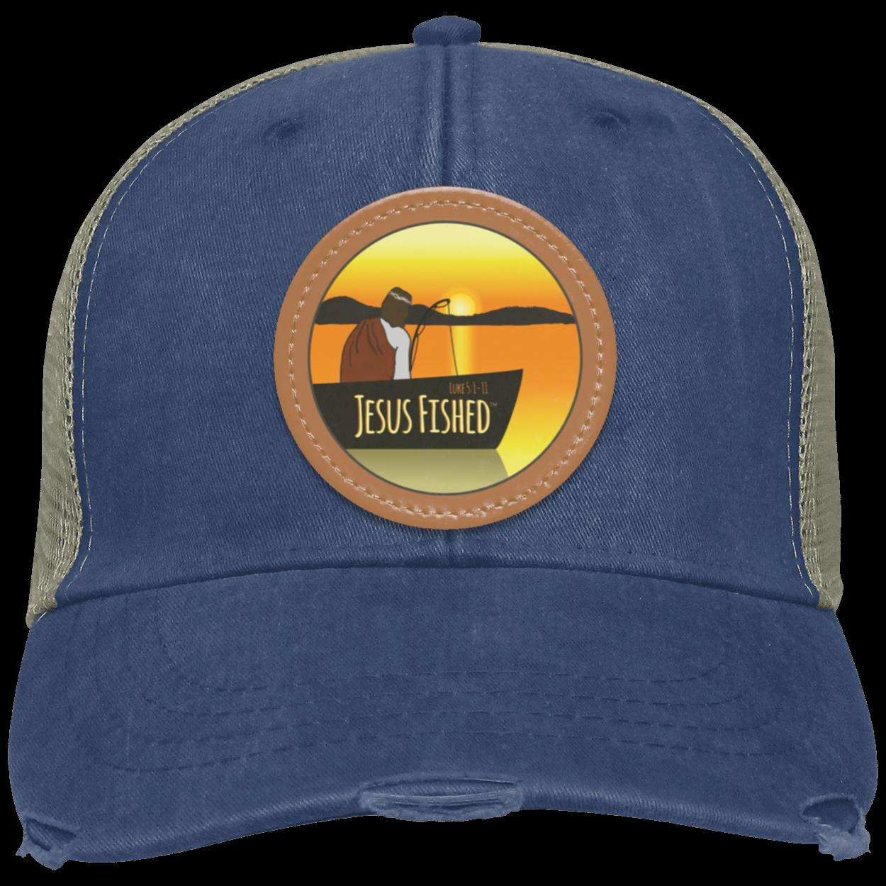 Cast the Line - Distressed Ollie Cap - Circle Patch