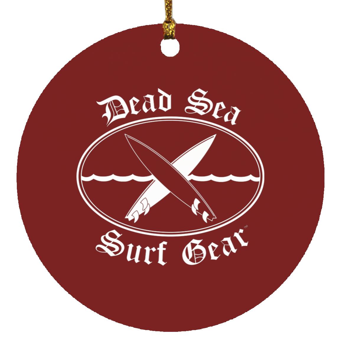 Dead Sea Surf Gear Circle Ornament