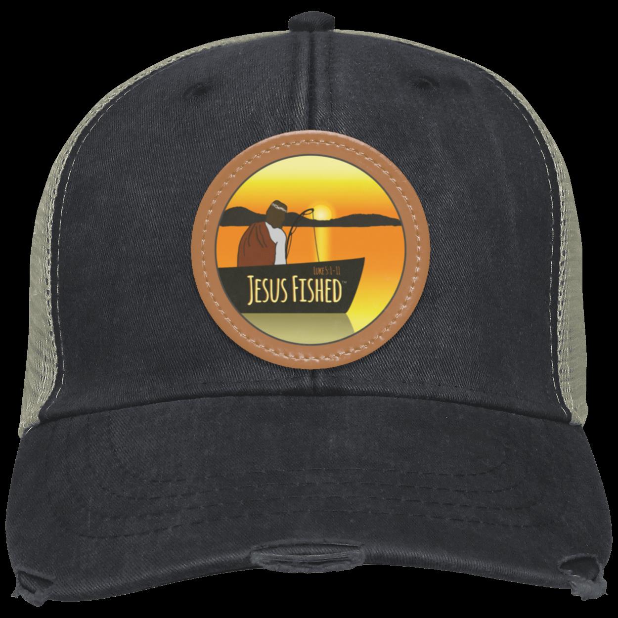 Cast the Line - Distressed Ollie Cap - Circle Patch