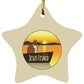 Cast the Line Star Ornament