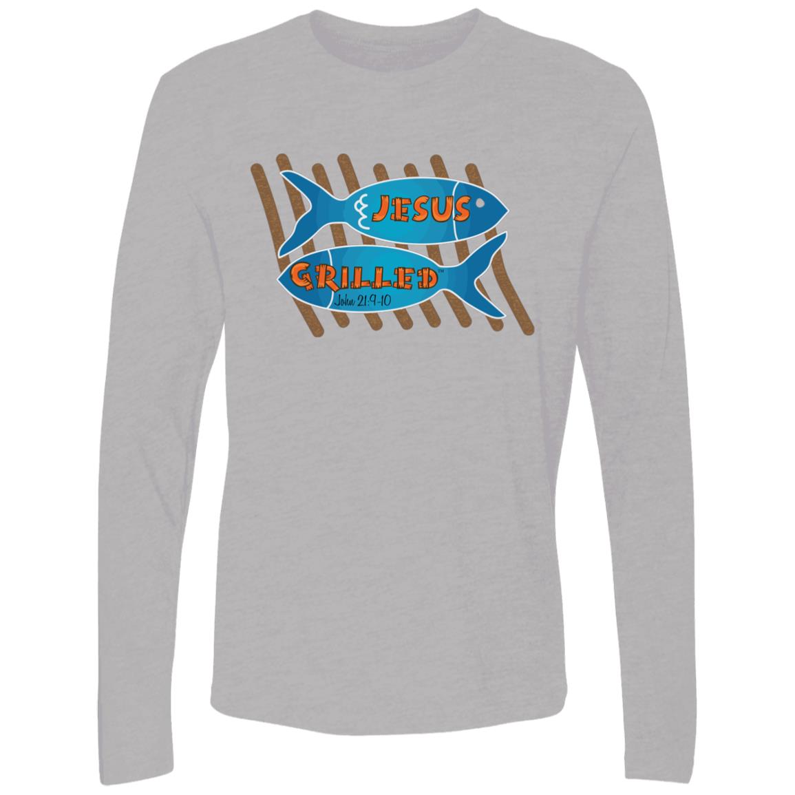 Grilled Fish Men's Premium Long Sleeve T-Shirt