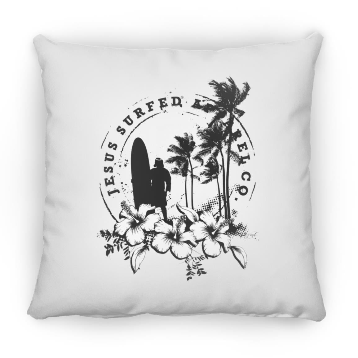 Jesus Surfed Apparel - Large Square Pillow