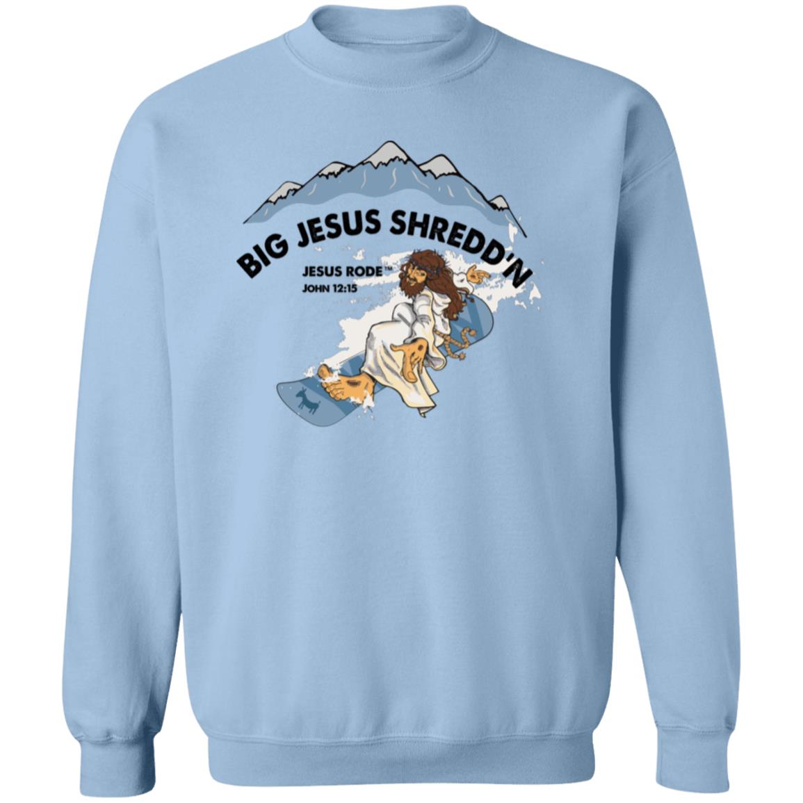Shredd'n Jesus - Men/Women Unisex Crewneck Sweatshirt