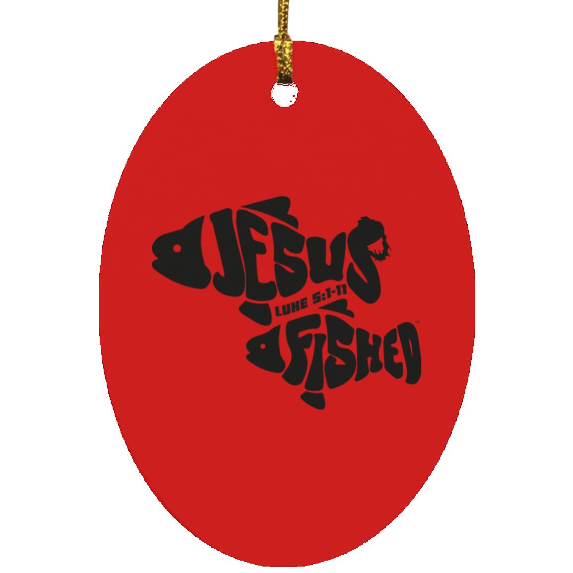 OneFish TwoFish Oval Ornament