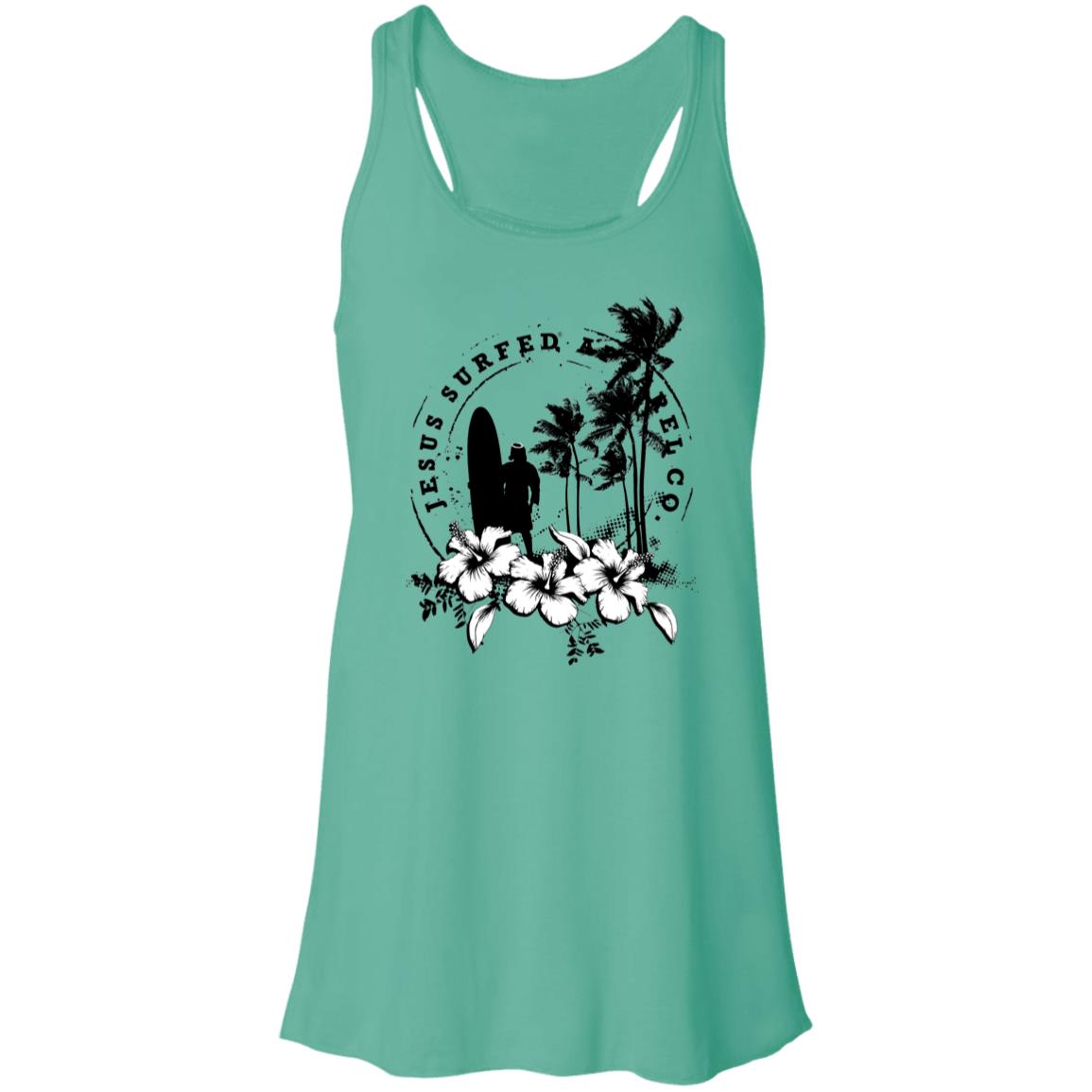 Jesus Surfed Apparel - Women's Flowy Racerback Tank