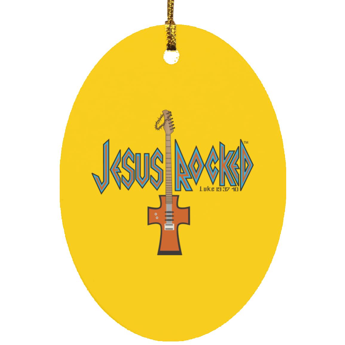 Cross Guitar - Oval Ornament