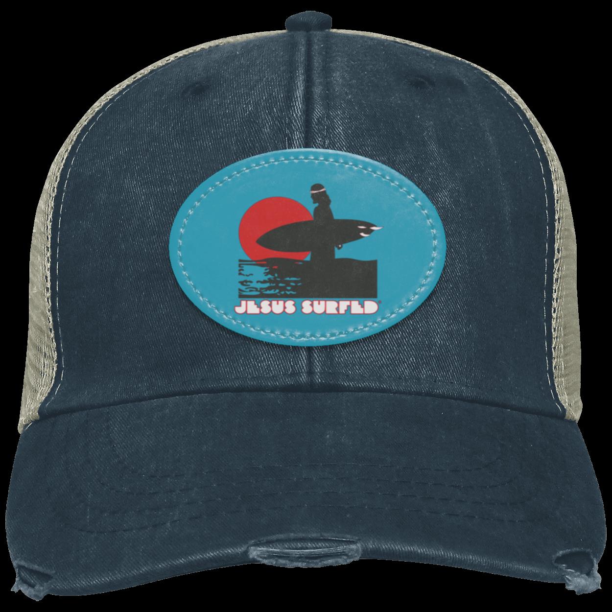 Sunset - Distressed Ollie Cap - Oval Patch