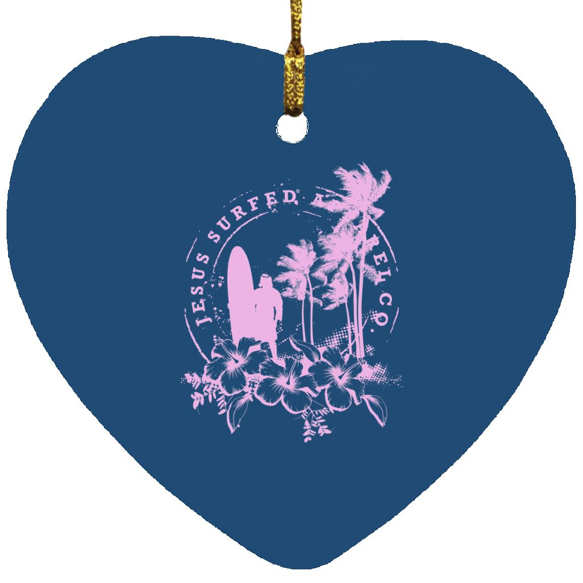 Jesus Surfed Apparel - Heart Ornament
