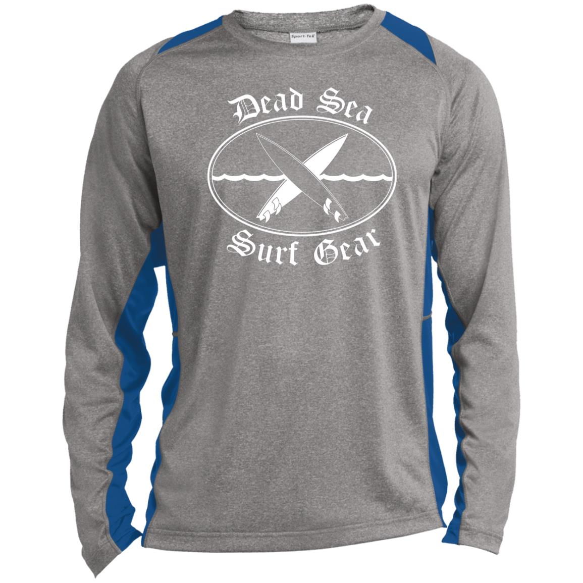 Dead Sea Surf Gear - Men's Long Sleeve Heather Colorblock Performance Shirt