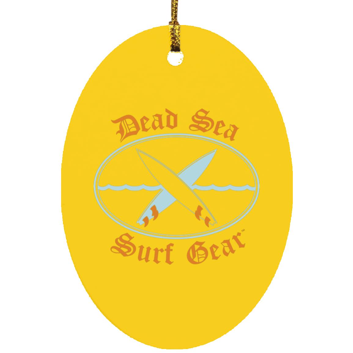 Dead Sea Surf Gear Oval Ornament