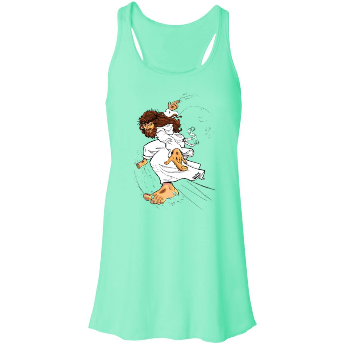 Big Jesus - Women's Flowy Racerback Tank