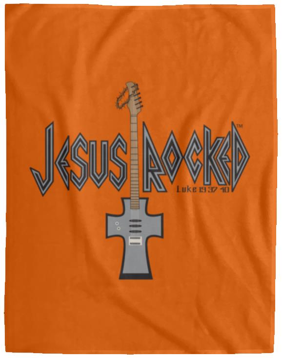 Cross Guitar - Cozy Plush Fleece Blanket - 60x80