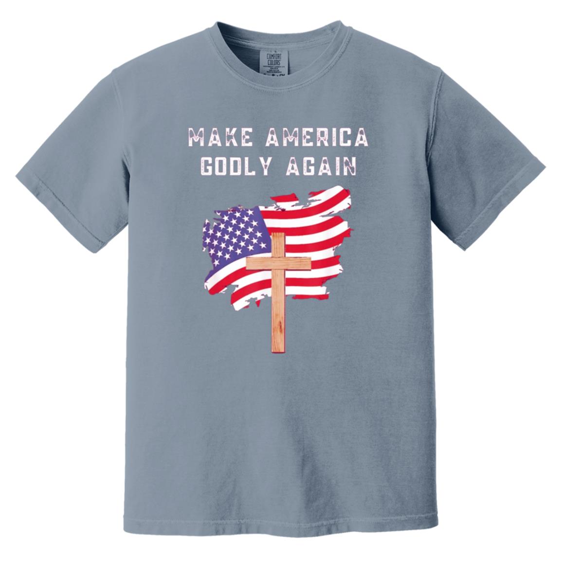 Make America Godly Again - Men's Soft-Washed Comfort Cotton Short Sleeve T-Shirt
