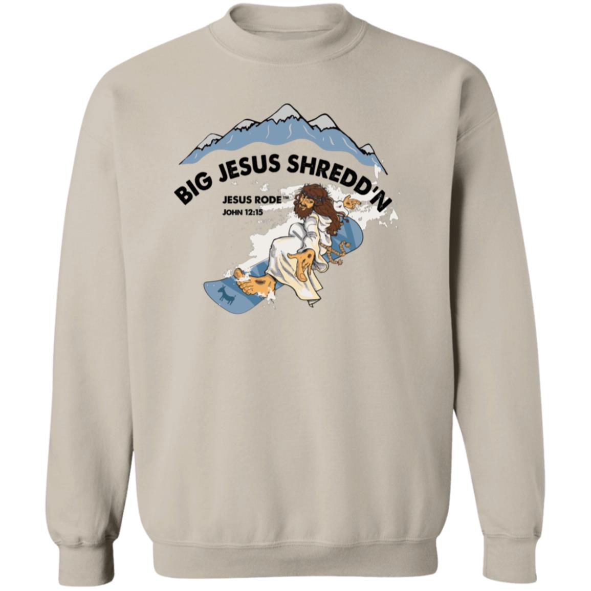 Shredd'n Jesus - Men/Women Unisex Crewneck Sweatshirt