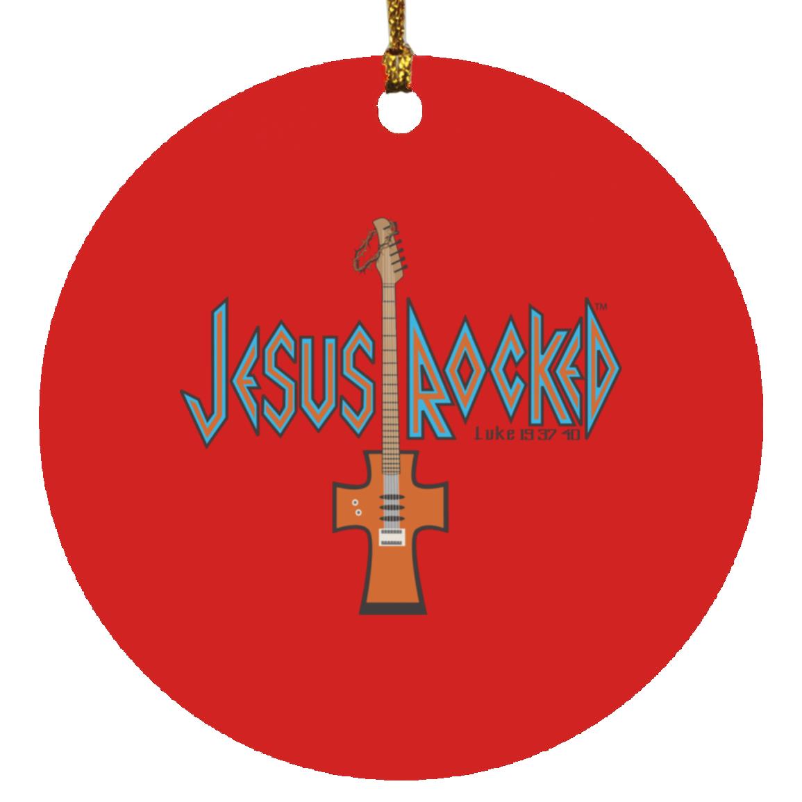 Cross Guitar - Circle Ornament