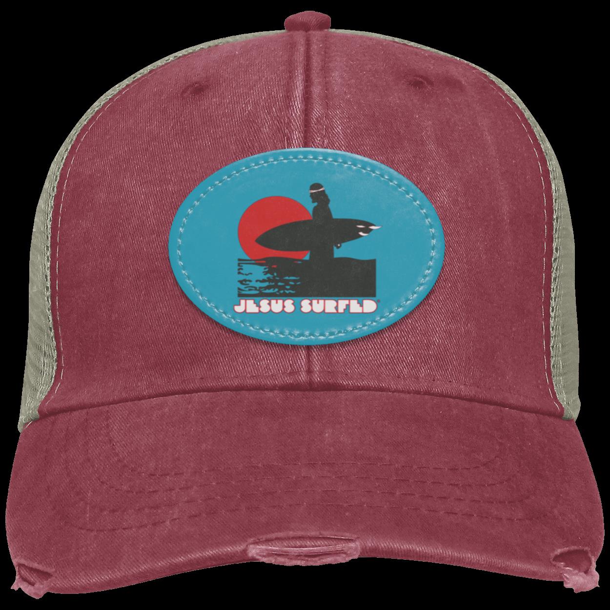 Sunset - Distressed Ollie Cap - Oval Patch