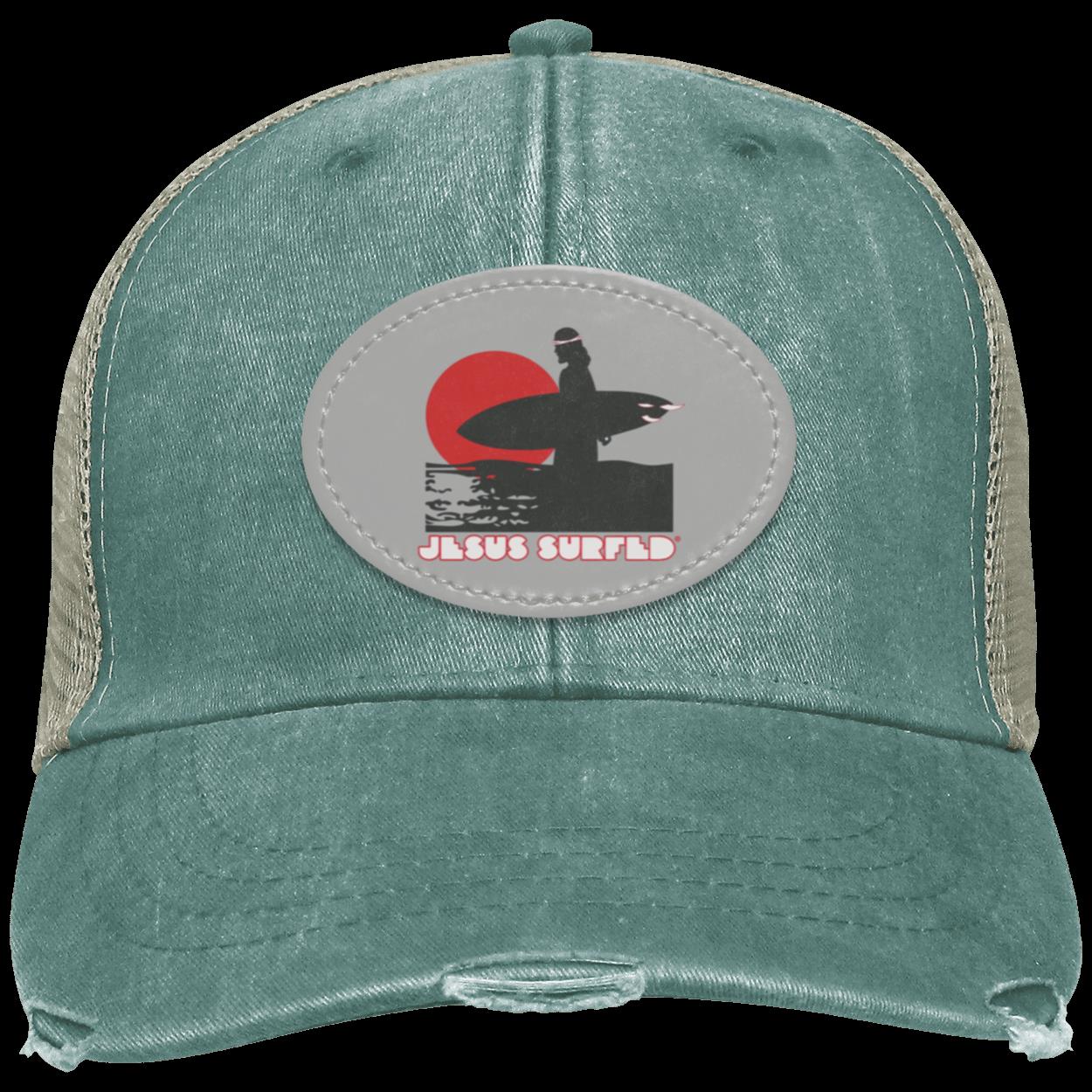 Sunset - Distressed Ollie Cap - Oval Patch