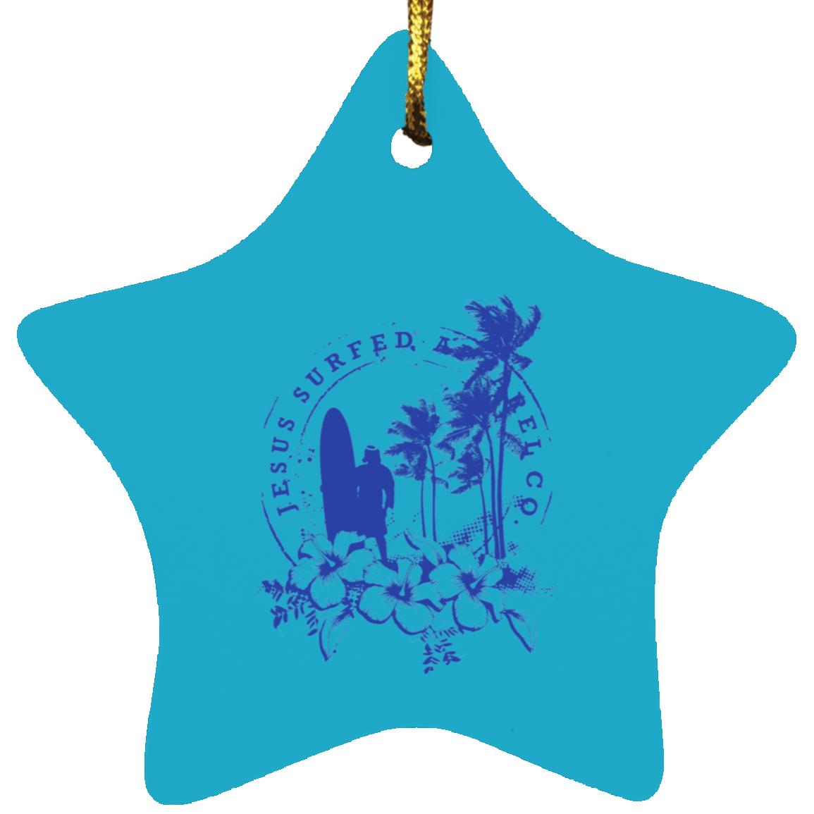 Jesus Surfed Apparel Star Ornament