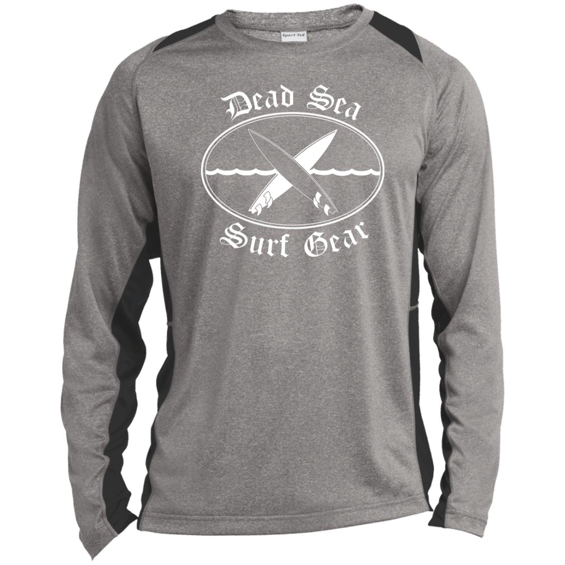 Dead Sea Surf Gear - Men's Long Sleeve Heather Colorblock Performance Shirt