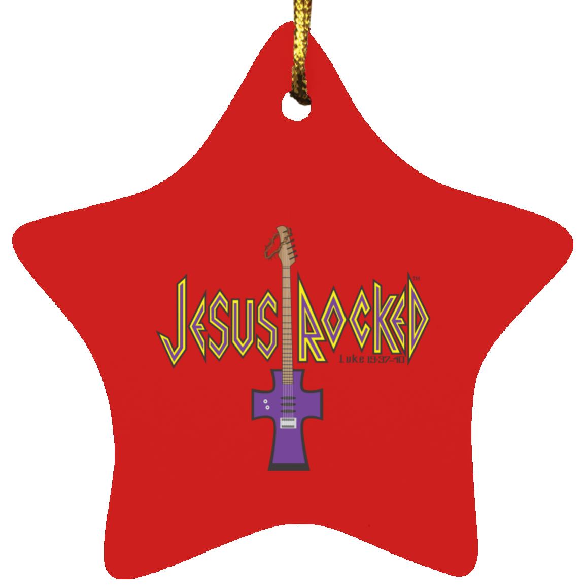 Cross Guitar - Star Ornament