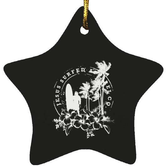 Jesus Surfed Apparel Star Ornament