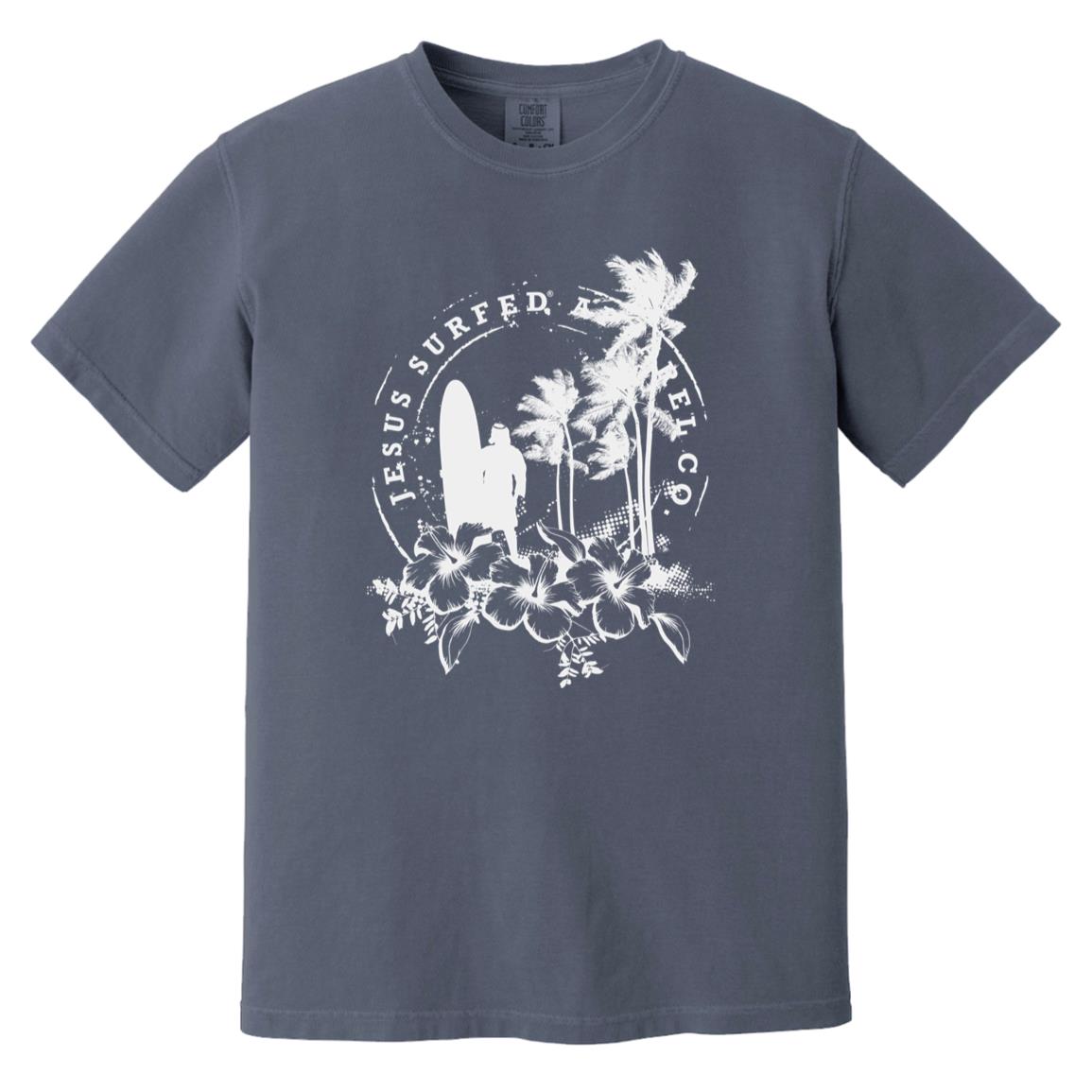 Jesus Surfed Apparel - Men/Women Unisex Soft-Washed Comfort Cotton Short Sleeve T-Shirt