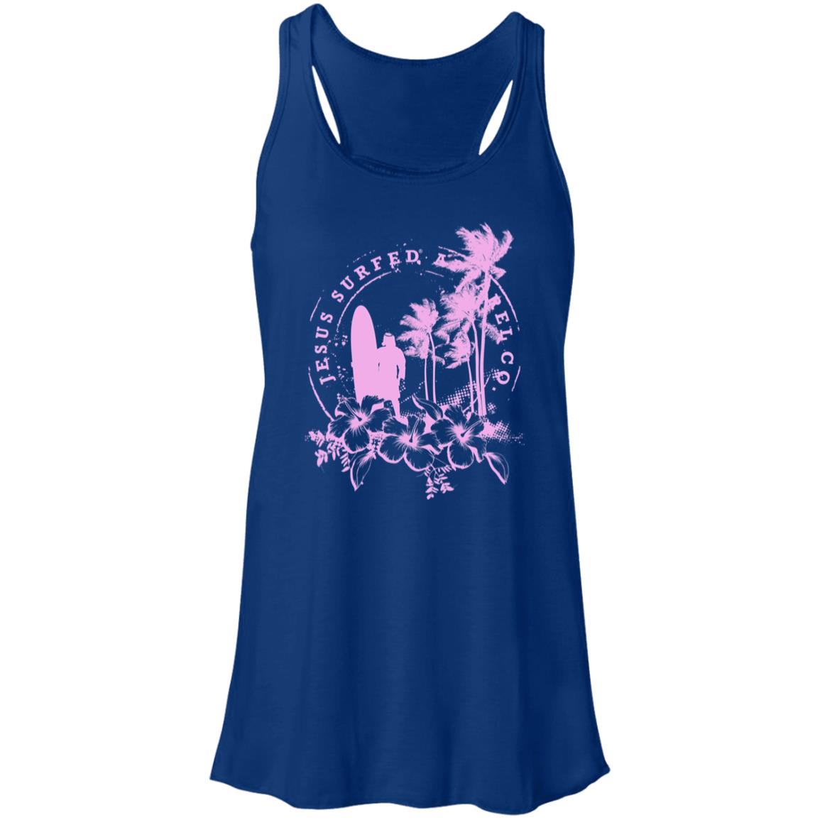 Jesus Surfed Apparel - Women's Flowy Racerback Tank
