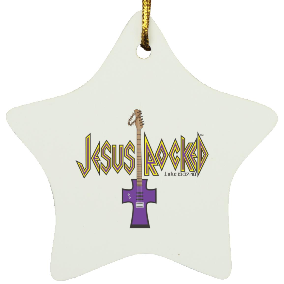 Cross Guitar - Star Ornament