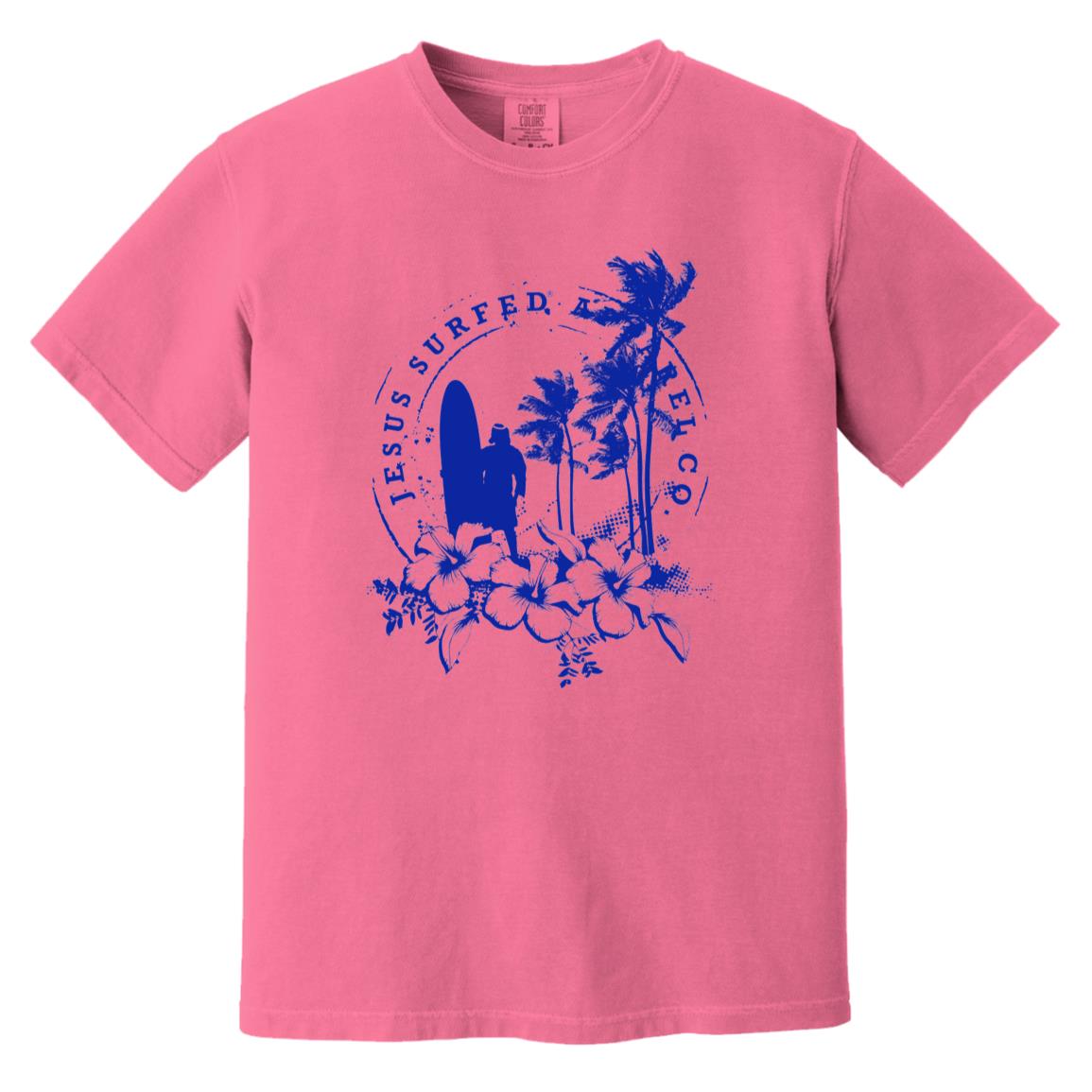 Jesus Surfed Apparel - Men/Women Unisex Garment-Dyed Comfort Cotton Short Sleeve T-Shirt