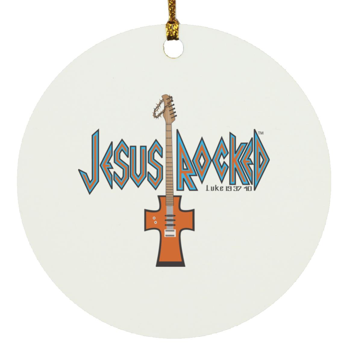 Cross Guitar - Circle Ornament