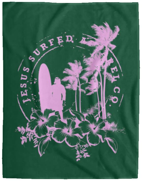 Jesus Surfed Apparel - Cozy Plush Fleece Blanket - 60x80