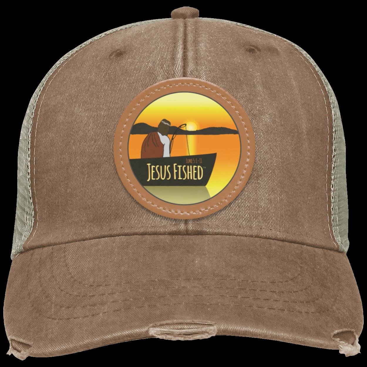 Cast the Line - Distressed Ollie Cap - Circle Patch