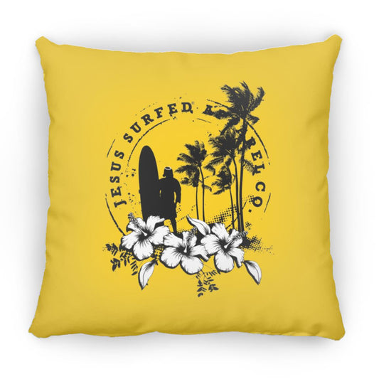 Jesus Surfed Apparel - Large Square Pillow