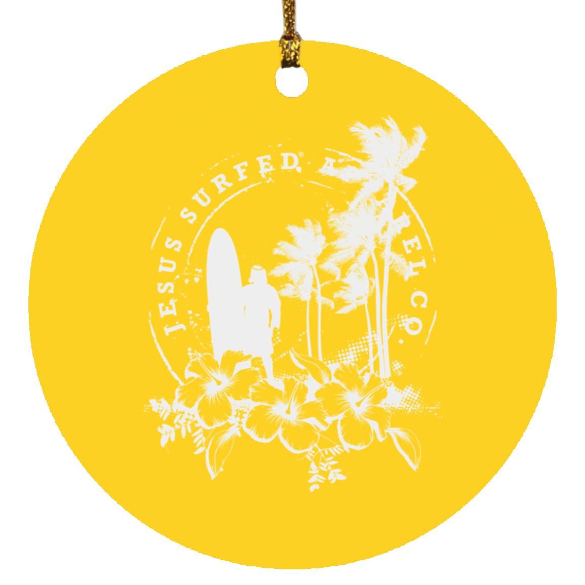 Jesus Surfed Apparel - Circle Ornament