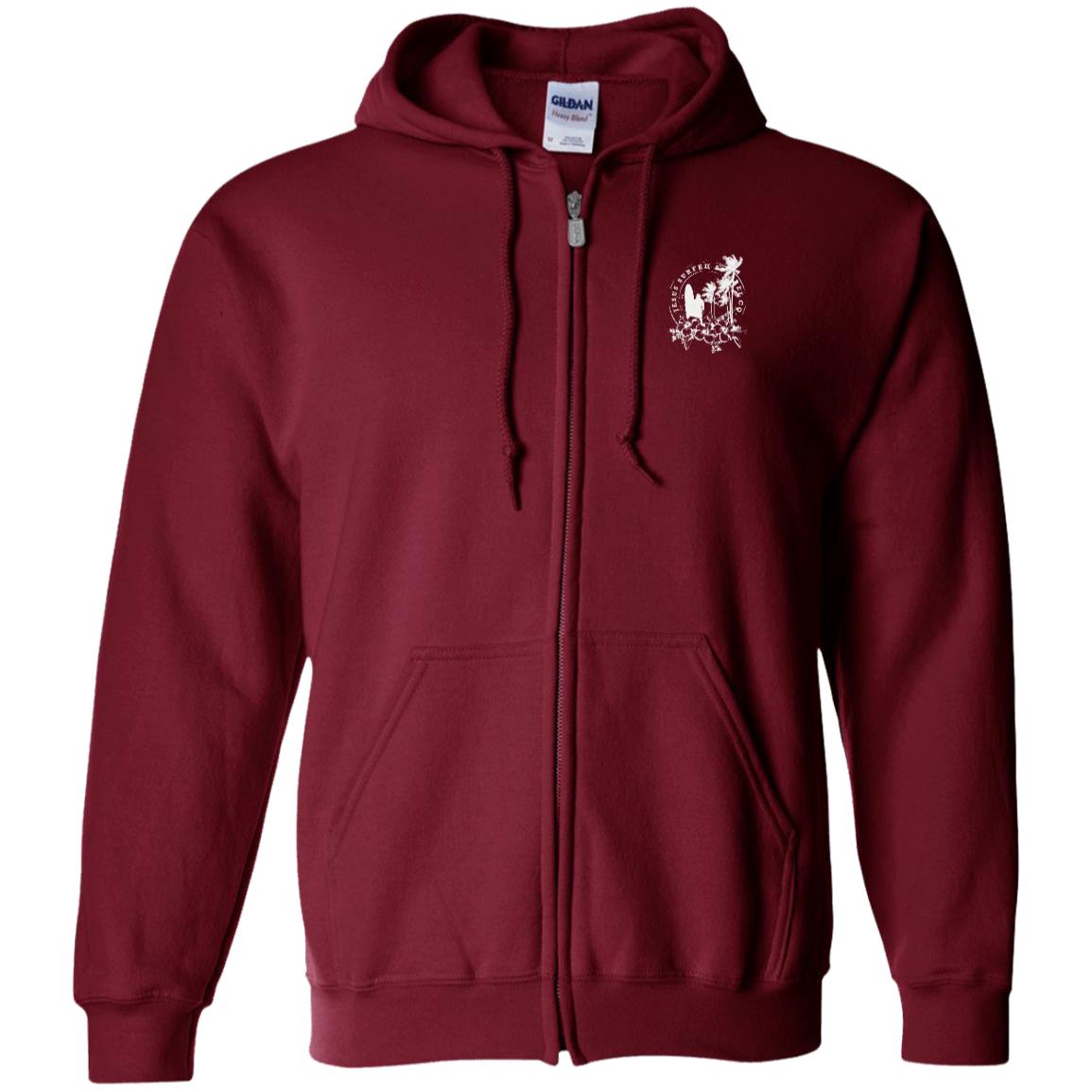 Jesus Surfed Apparel - Men/Women Unisex Full Zip Hoodie
