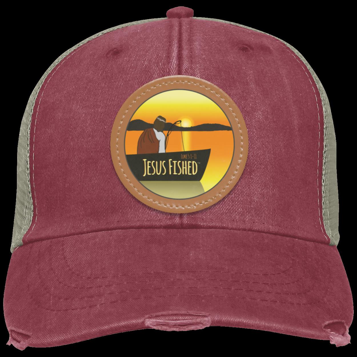 Cast the Line - Distressed Ollie Cap - Circle Patch
