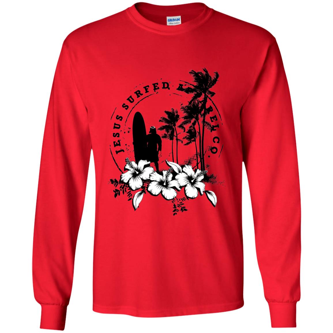 Jesus Surfed Apparel - Boy's/Girl's Youth Cotton Long Sleeve T-Shirt