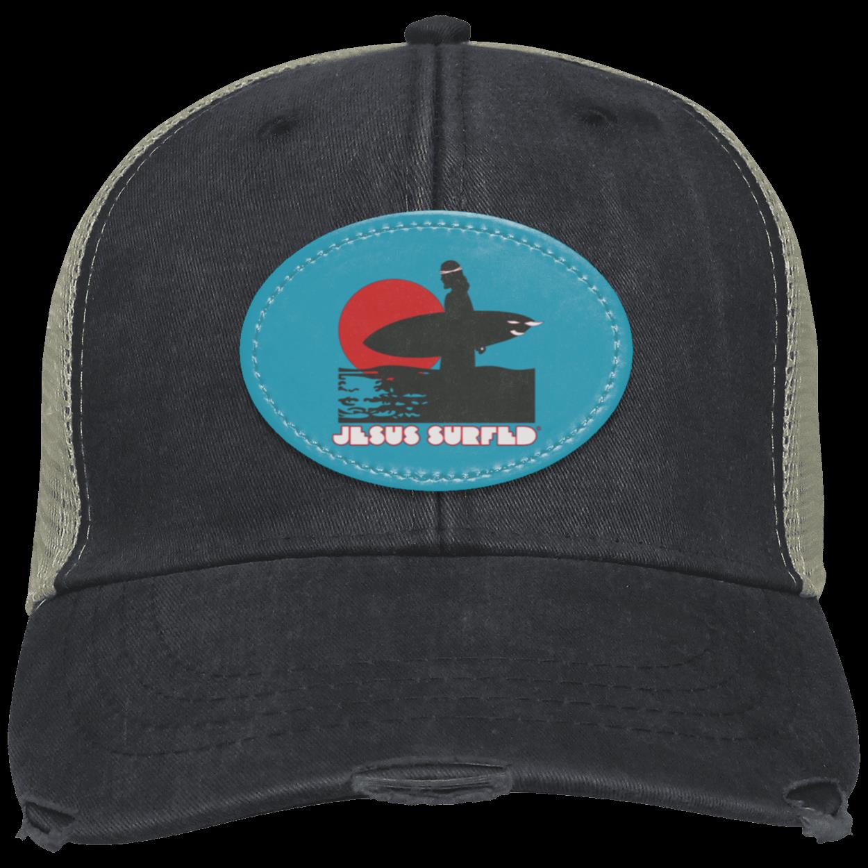 Sunset - Distressed Ollie Cap - Oval Patch