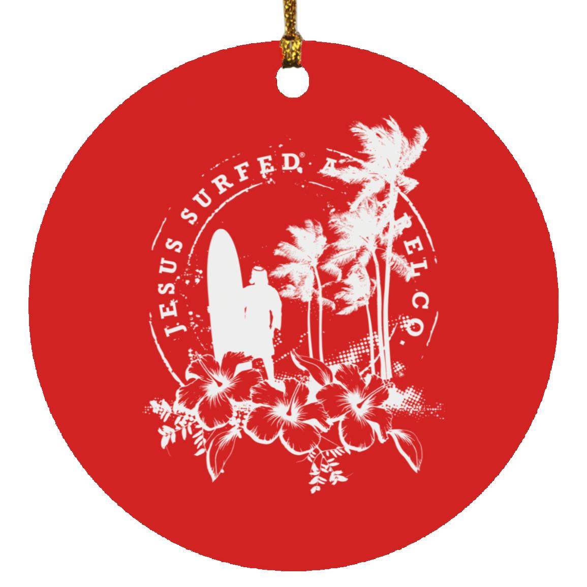 Jesus Surfed Apparel - Circle Ornament