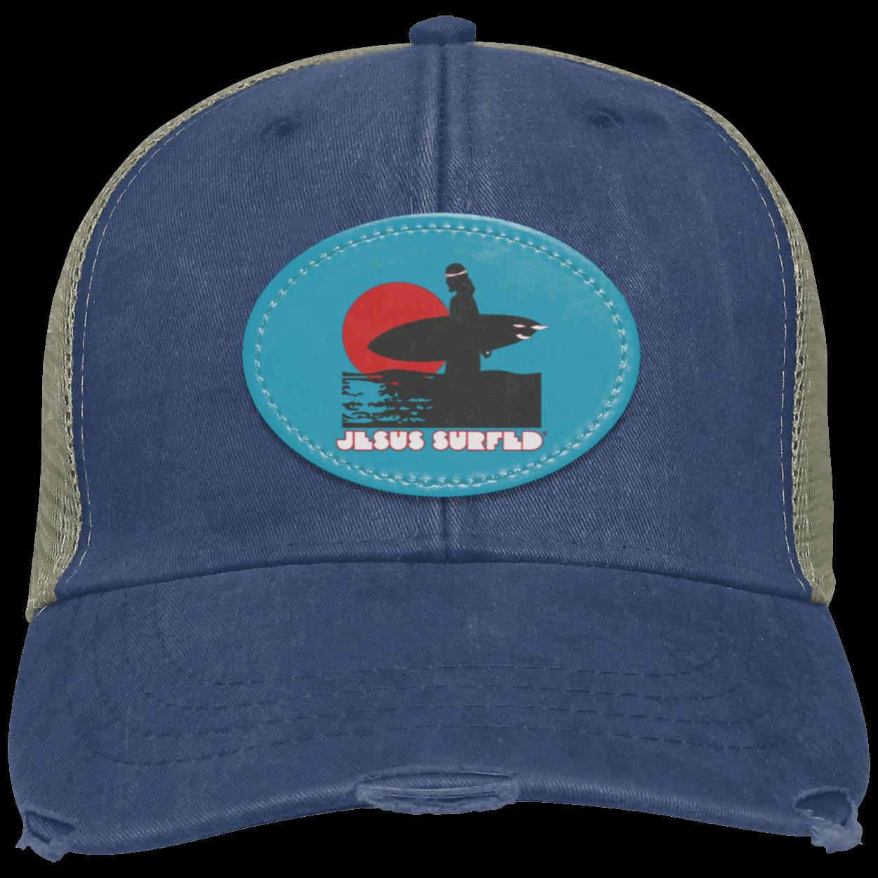 Sunset - Distressed Ollie Cap - Oval Patch