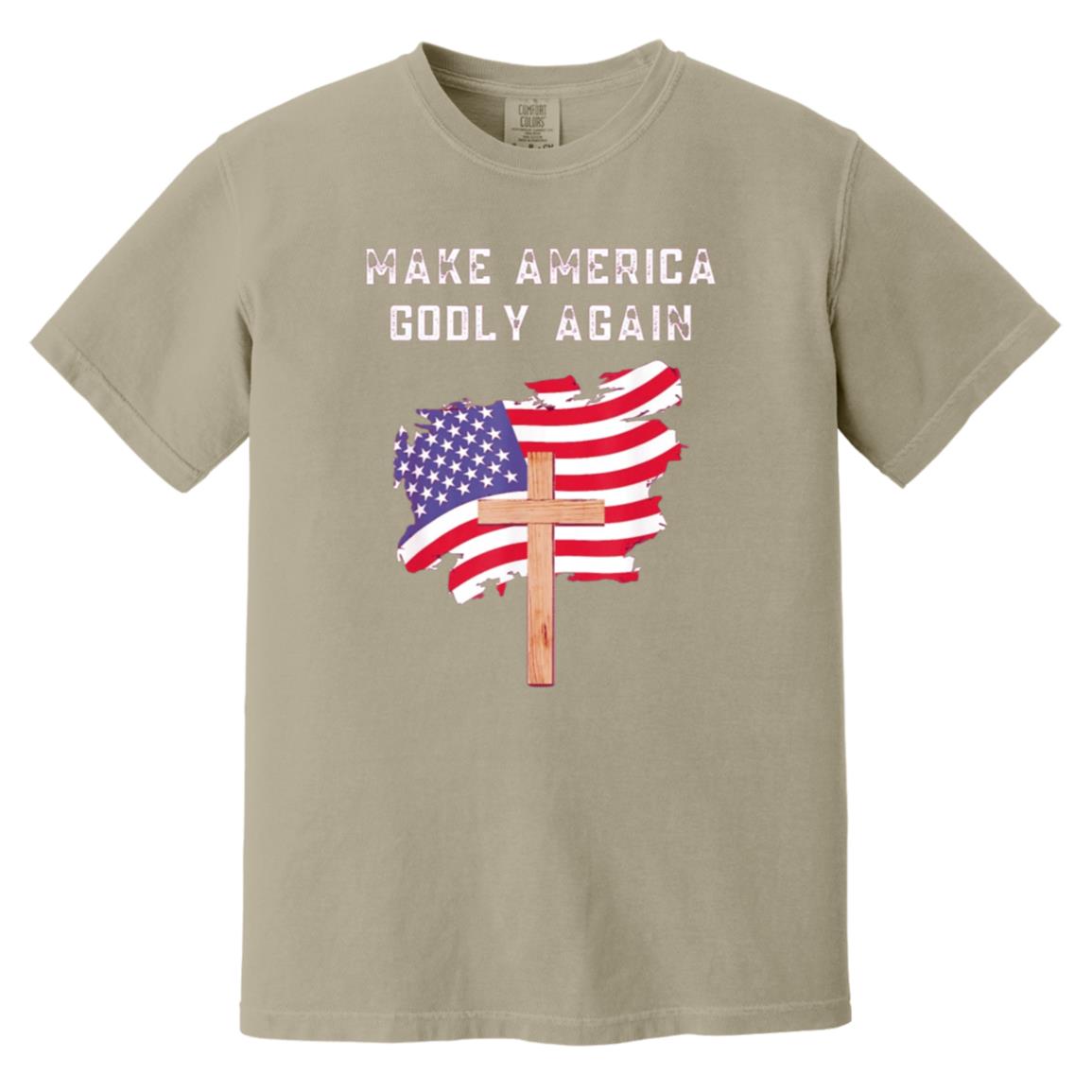 Make America Godly Again - Men's Soft-Washed Comfort Cotton Short Sleeve T-Shirt