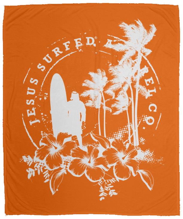 Jesus Surfed Apparel - Cozy Plush Fleece Blanket - 50x60