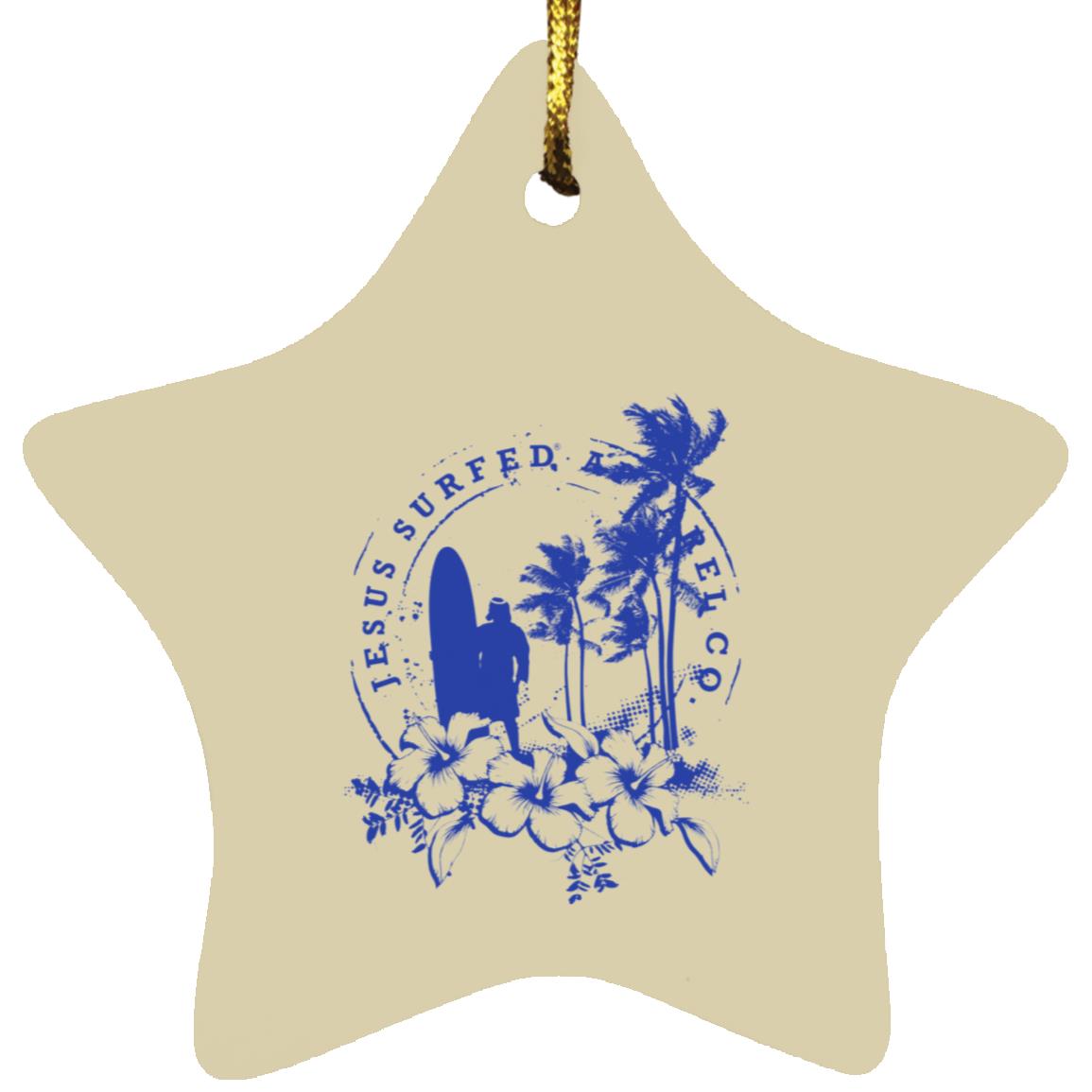 Jesus Surfed Apparel Star Ornament